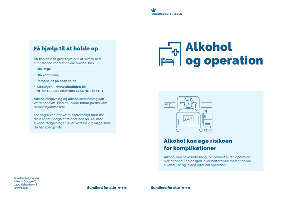 Alkohol og operation