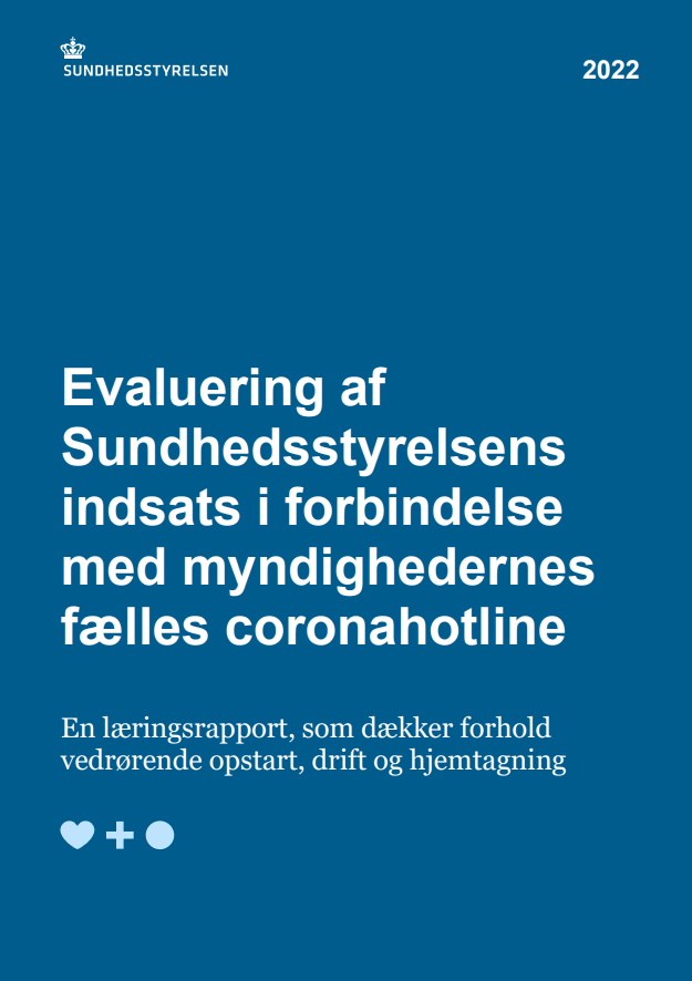 Evaluering Af Sundhedsstyrelsens Indsats I Forbindelse Med ...