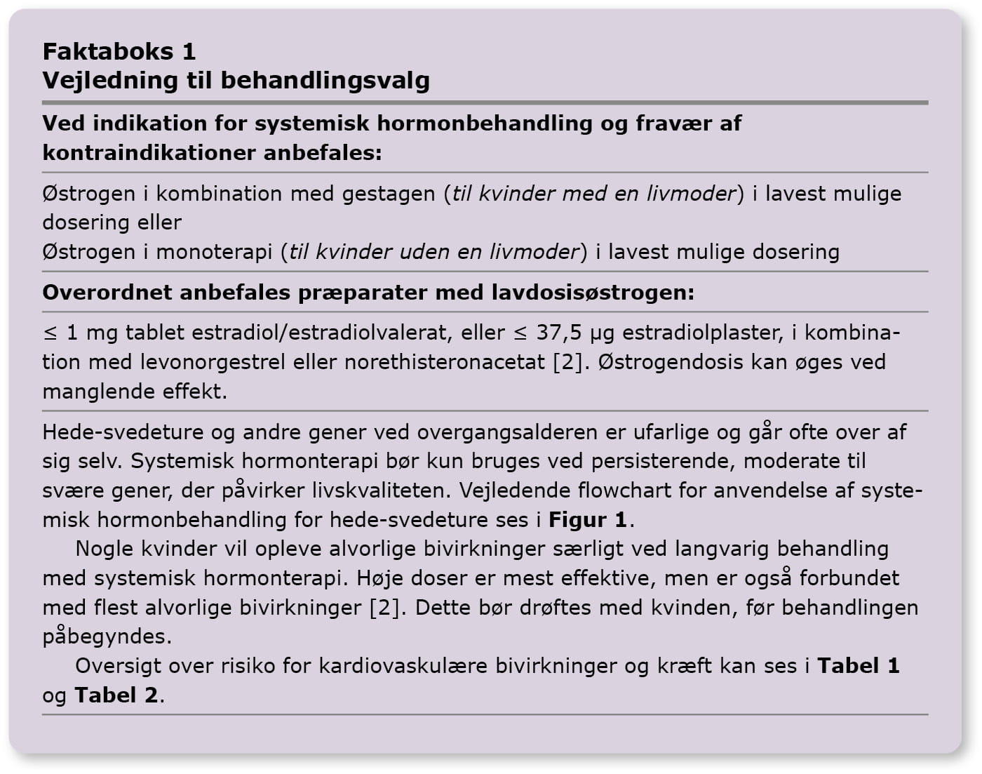 Hormonbehandling I Overgangsalderen - Artikel Fra Rationel ...