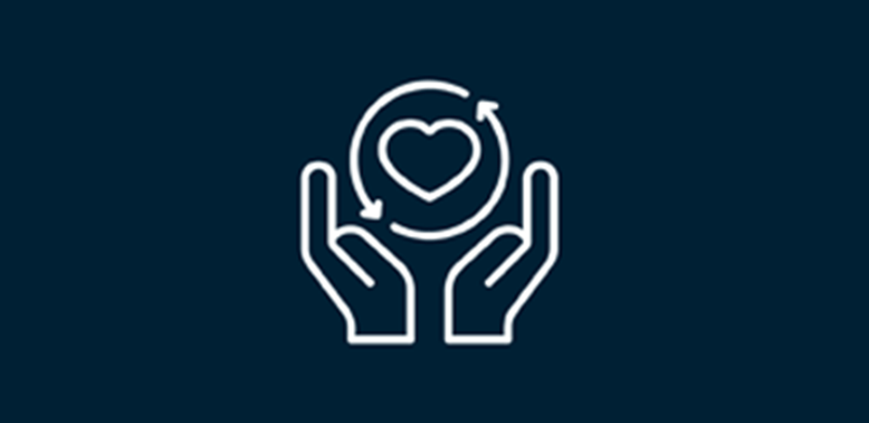 Grafik af hænder og hjerte